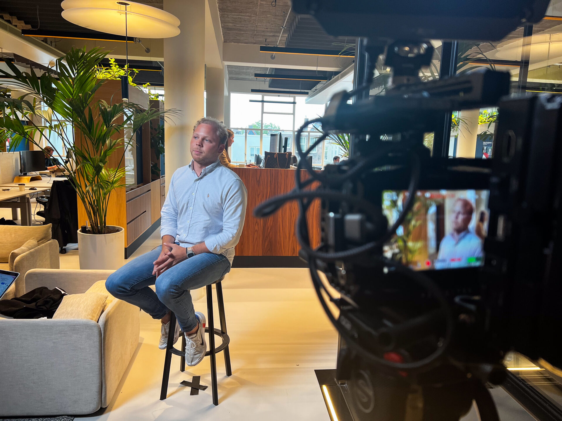 Corporate interview filming