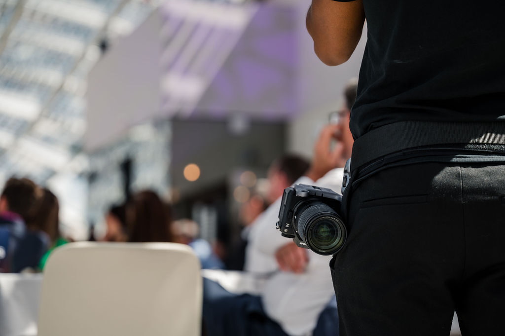 Corporate video production set